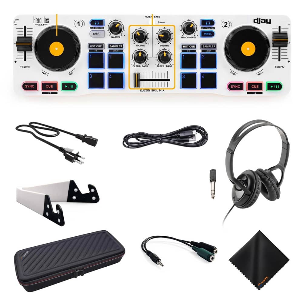 Hercules - DJ Control Mix Wireless DJ Controller +Headphones +Case (Bundle Set) price history on PriceWatchPro