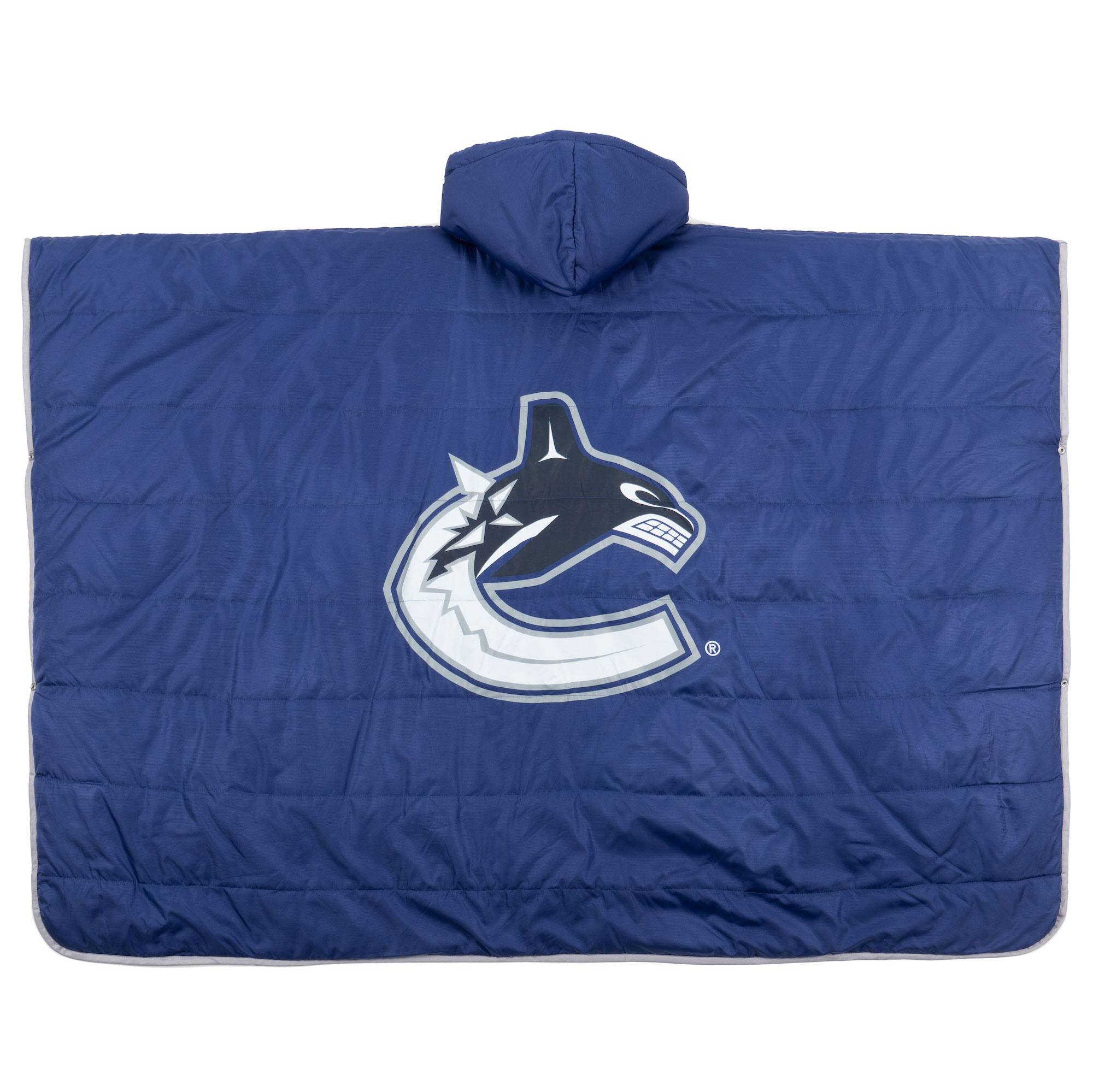 Front. Poler - Vancouver Canucks Reversible Camp Poncho - Multicolor.