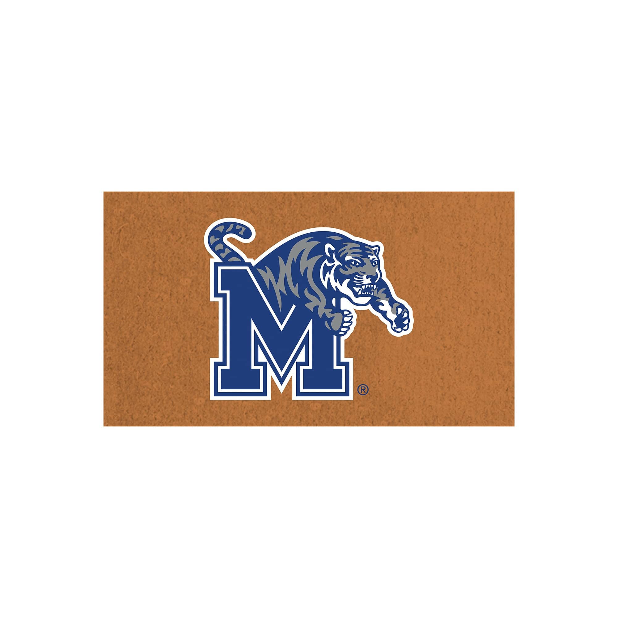 Evergreen Enterprises - Memphis Tigers 28" x 16" Team Logo Outdoor Coir Mat - Multicolor
