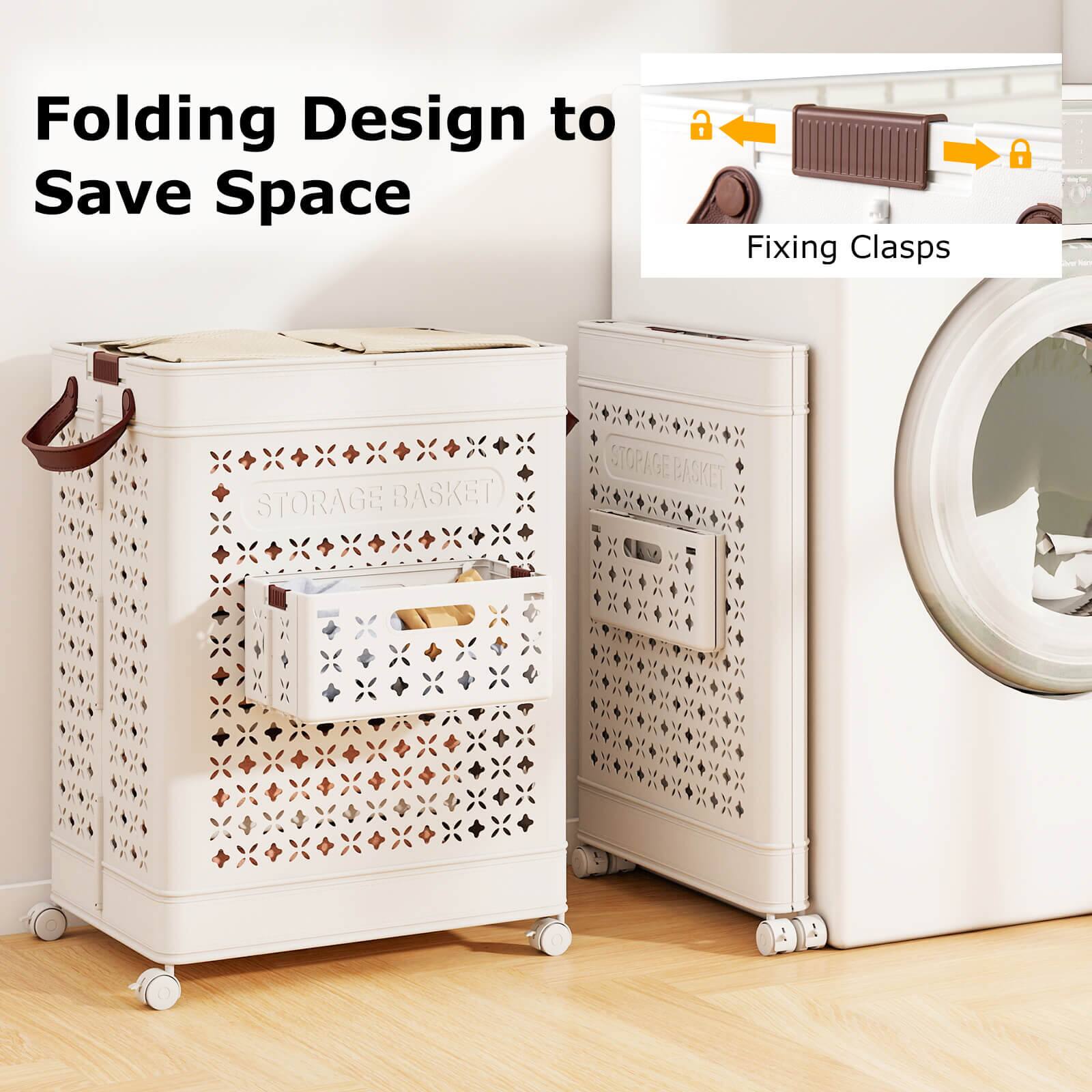 Folding Design to Save Space  
Fixing Clasps  
STORAGE BASKET