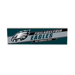 Evergreen Enterprises - Philadelphia Eagles 5" x 18" Shadow Logo Wood Mantle Sign - Multicolor