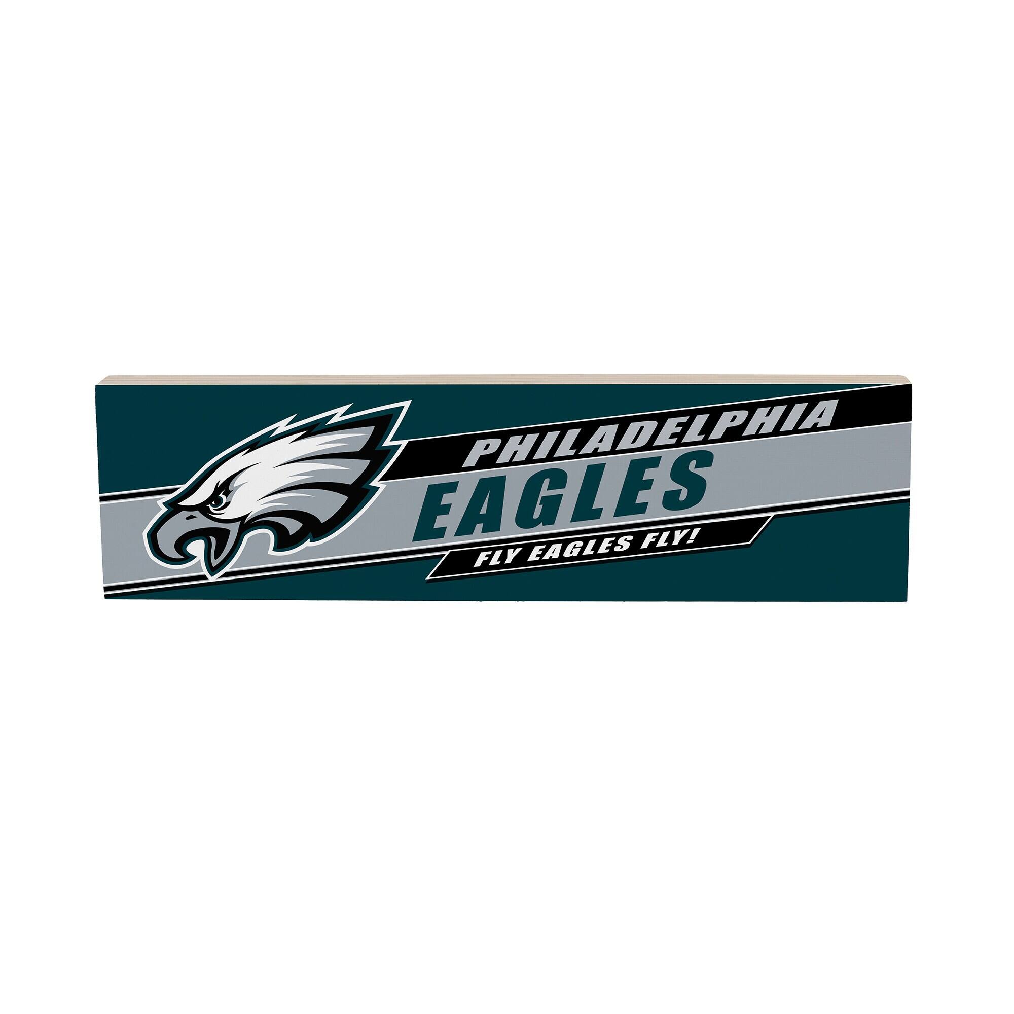 Philadelphia Eagles 5" x 18" Shadow Logo Wood Mantle Sign