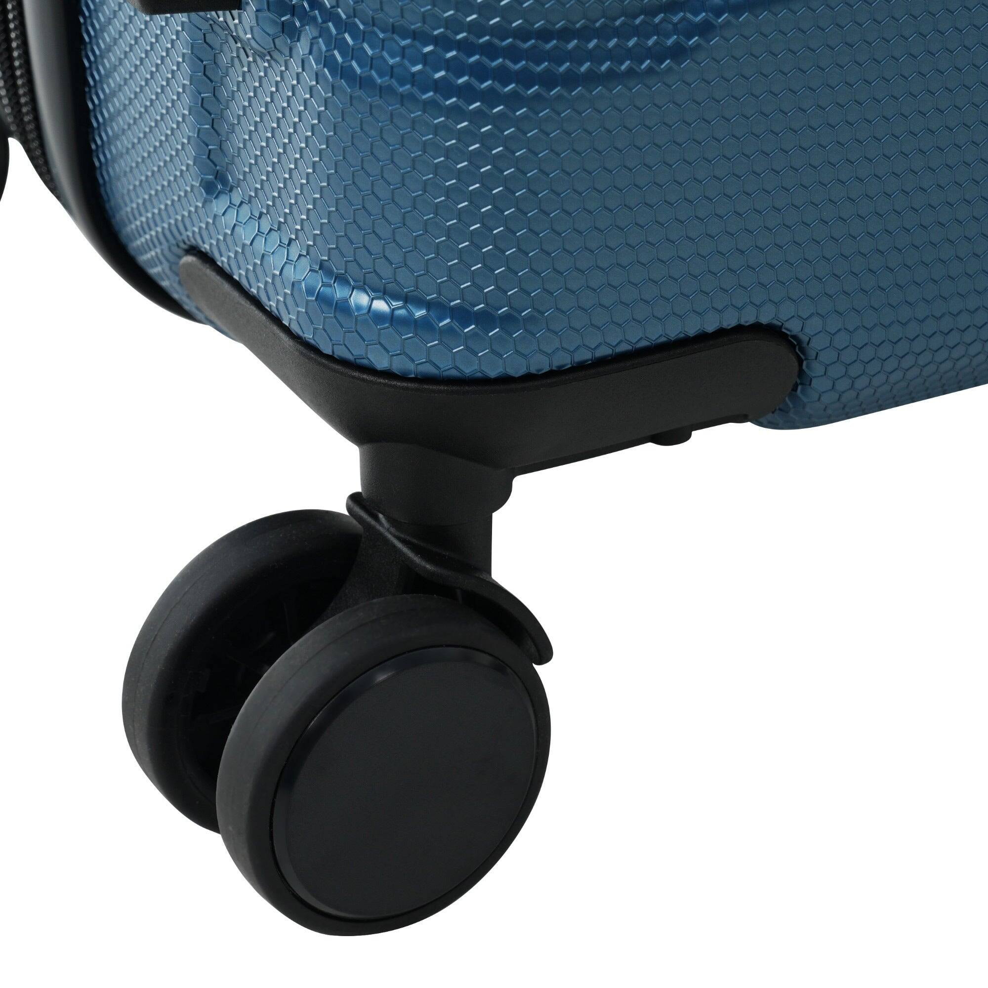 Alt View 6. BreeBe - 20 Inch Hardshell ABS Carry on Luggage, Durable Expandable Travel Suitcase with Spinner Wheels, TSA Lock - Blue.