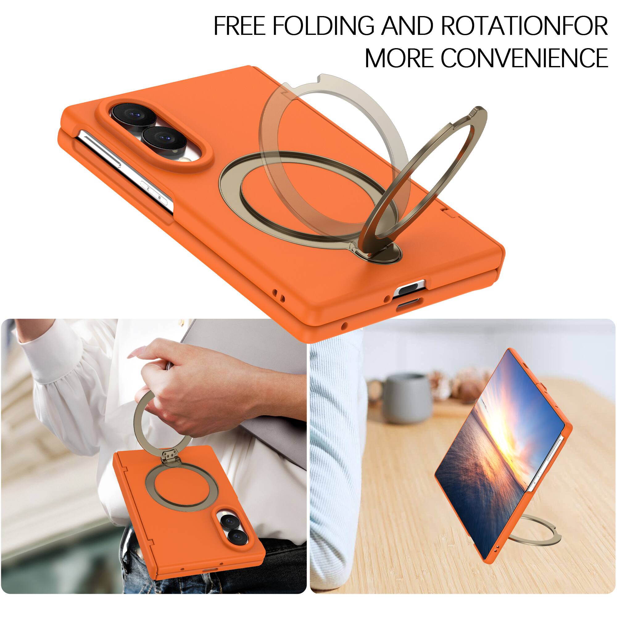 FREE FOLDING AND ROTATION FOR MORE CONVENIENCE