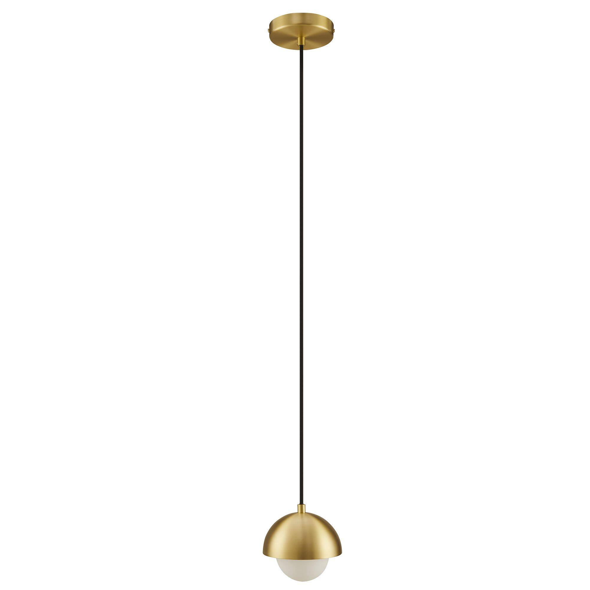 Alt View 4. Modway - Eclipse Globe Pendant Light by Modway - Brass.
