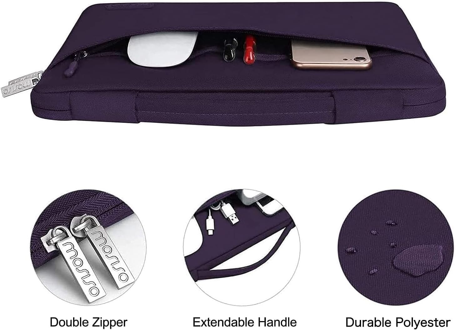 onrow
mosiso mosiso Double Zipper
Extendable Handle
Durable Polyester