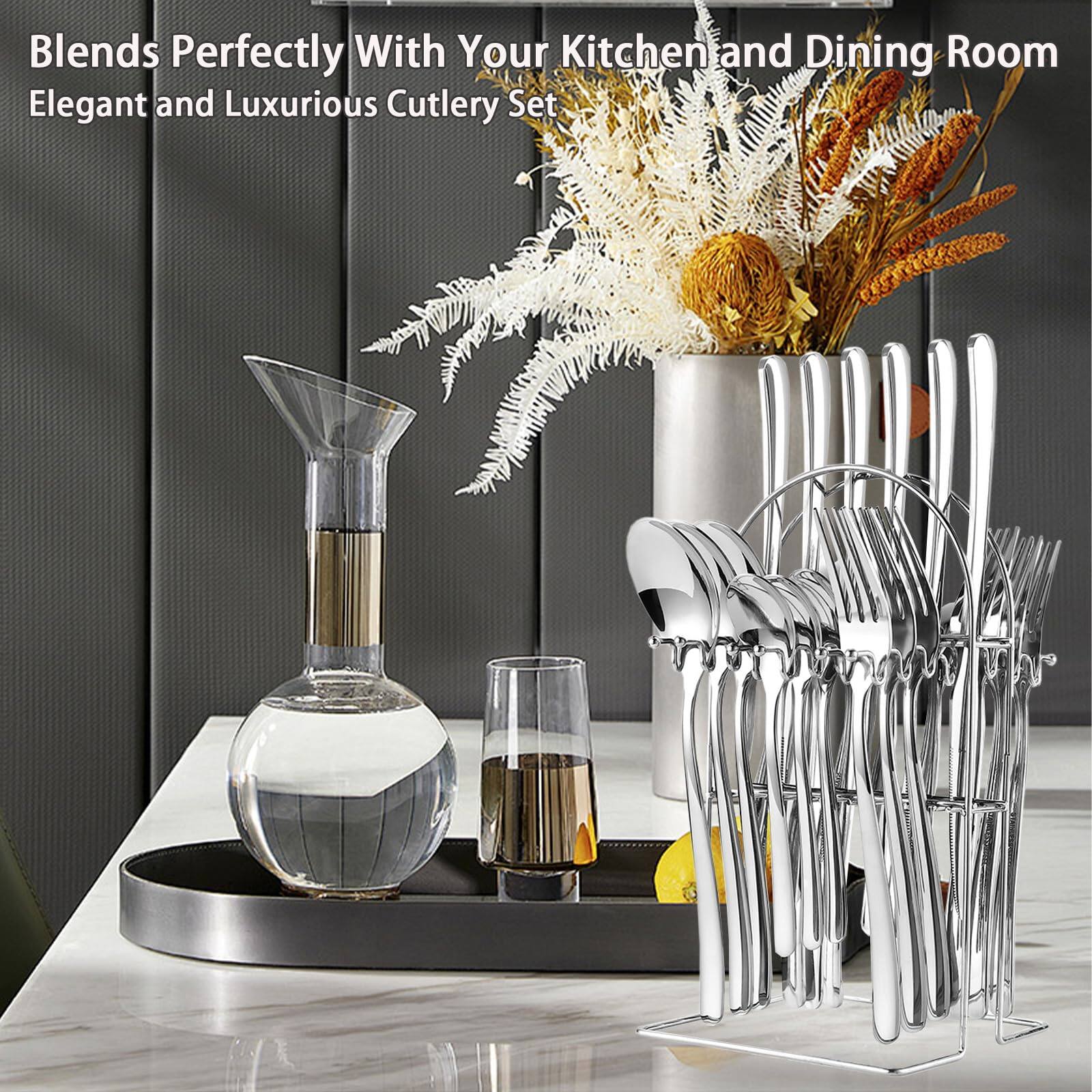 Blends Perfectly With Your Kitchen and Dining Room  
Elegant and Luxurious Cutlery Set