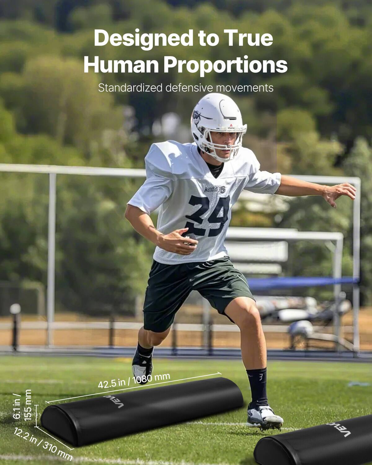 Designed to True Human Proportions  
Standardized defensive movements  

42.5 in / 1080 mm  
6.1 in / 155 mm  
12.2 in / 310 mm