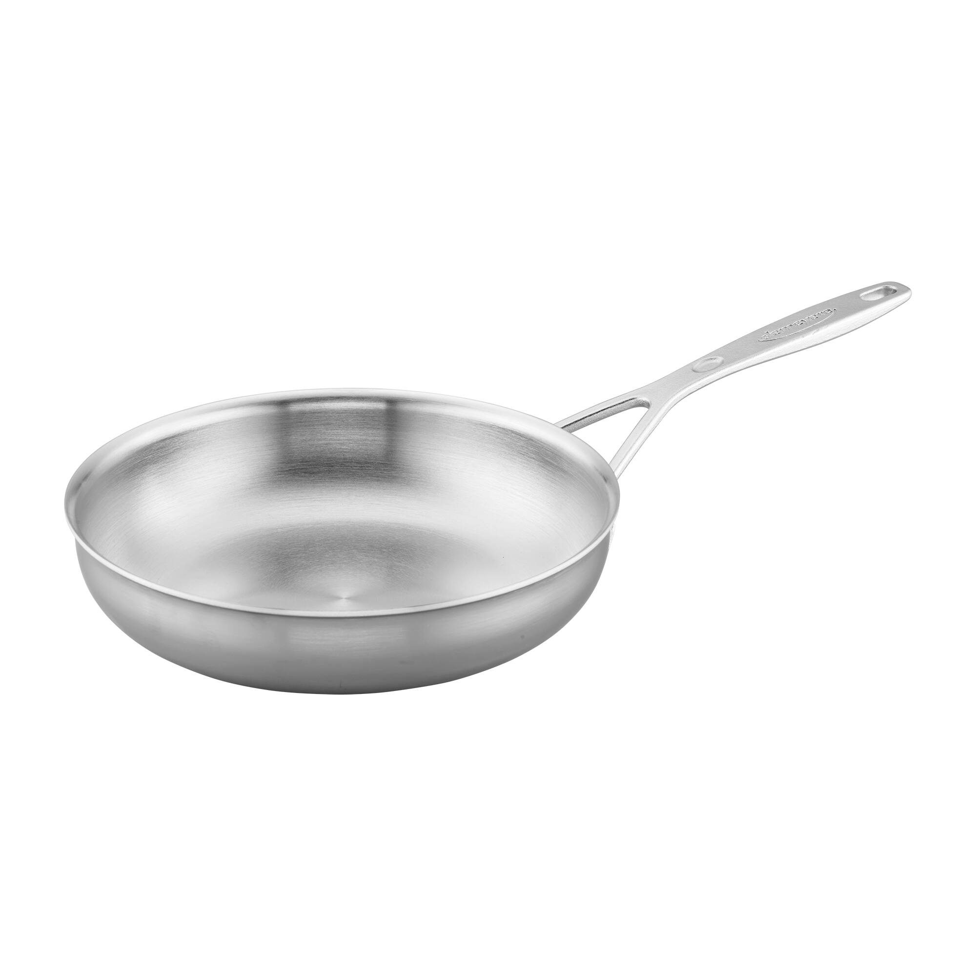 Front. Demeyere - Demeyere Industry 5-Ply 9.5-inch Stainless Steel Fry Pan - Stainless Steel.