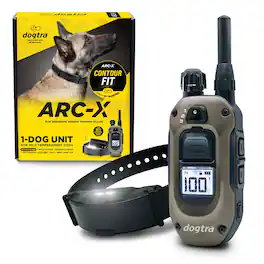 Dogtra - ARC-X E-Collar for Dog Training - 3/4 Mile Range, Waterproof, Rechargeable, Dogs 15 lbs - Black/Beige