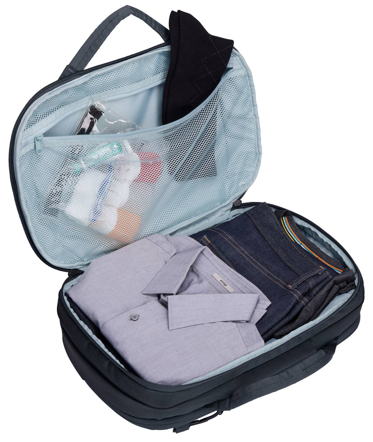 Back. Thule - Subterra 2 Hybrid Travel Bag - Dark Slate.