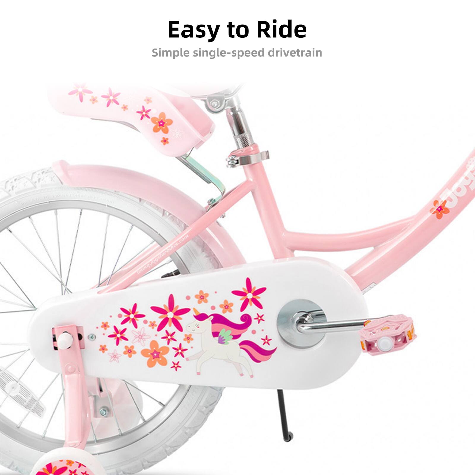 Easy to Ride  
Simple single-speed drivetrain