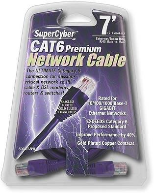 Front Standard. CyberPower - 7' SuperCyber CAT6 Premium Network Cable.