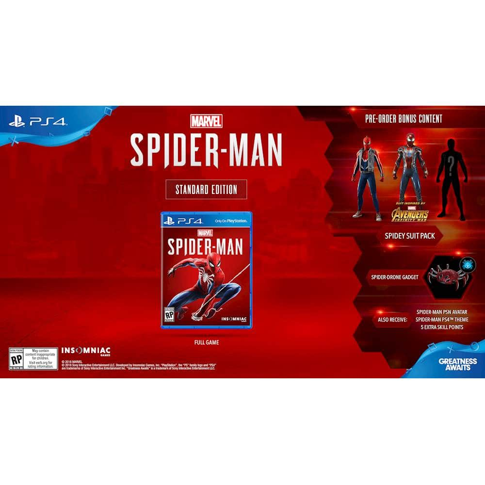 Best Buy: Marvel's Spider-Man PlayStation 4 3001885