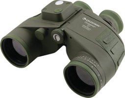 Celestron - Oceana 7 x 50 Waterproof Porro Binoculars with Built-In Compass - Green - Angle_Zoom