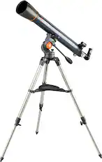 Angle. Celestron - AstroMaster 90AZ Refractor Telescope - Silver.