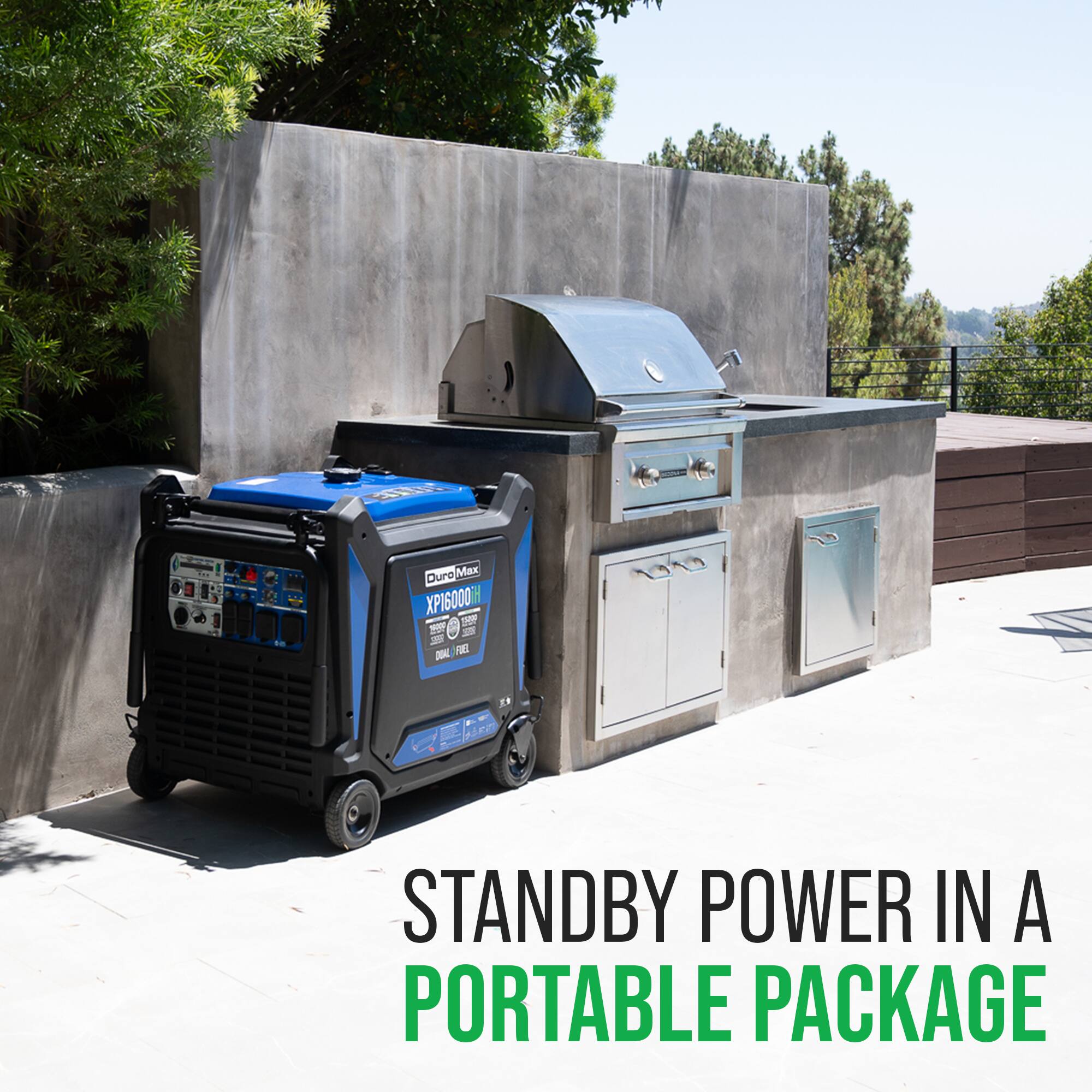 Duro Max XP16000IH 1 I 30 - F . H R STANDBY POWER IN A PORTABLE PACKAGE