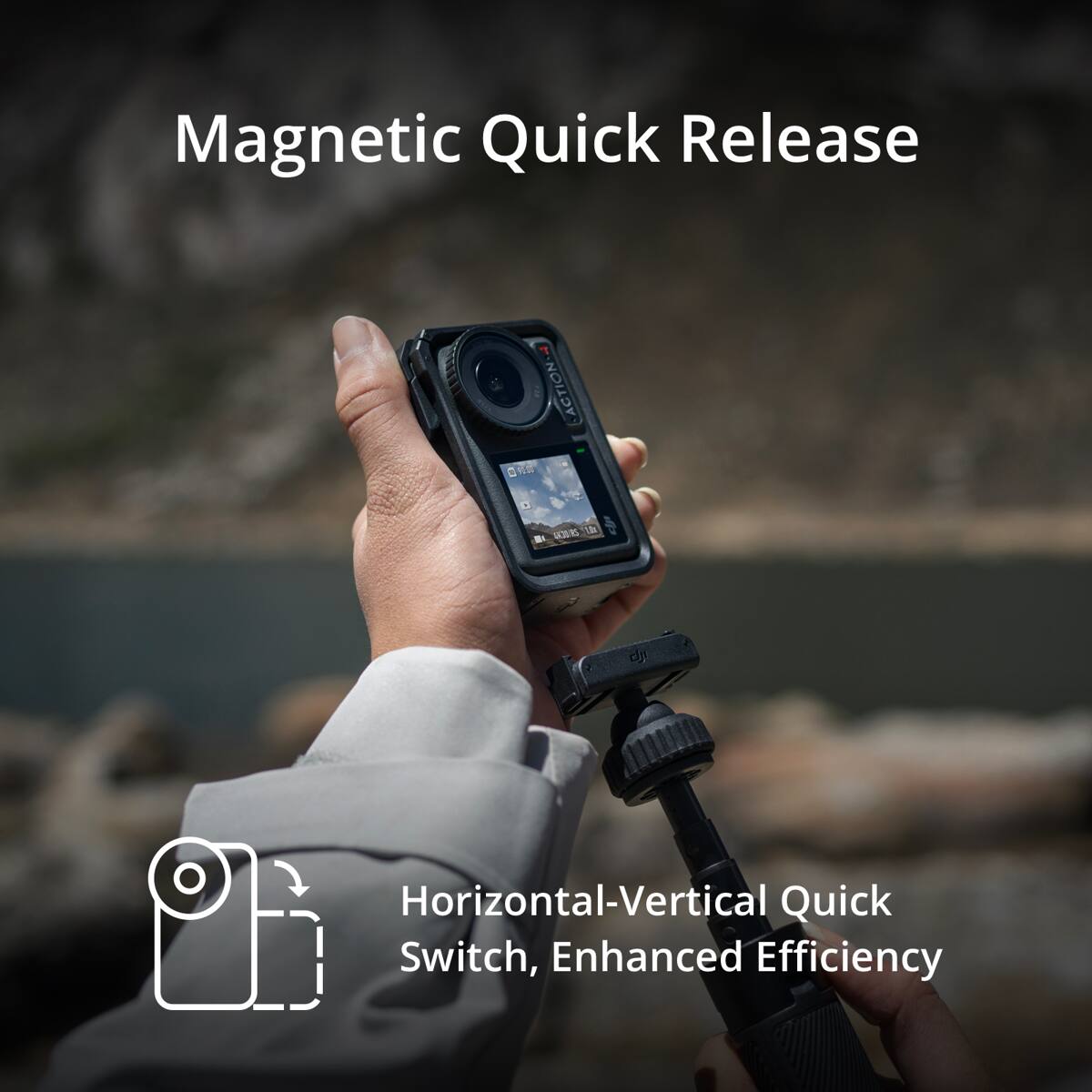 Magnetic Quick Release

Horizontal-Vertical Quick Switch, Enhanced Efficiency