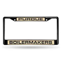 Rico Industries - Purdue Boilermakers Black Metal Laser Cut License Plate Frame - Multi