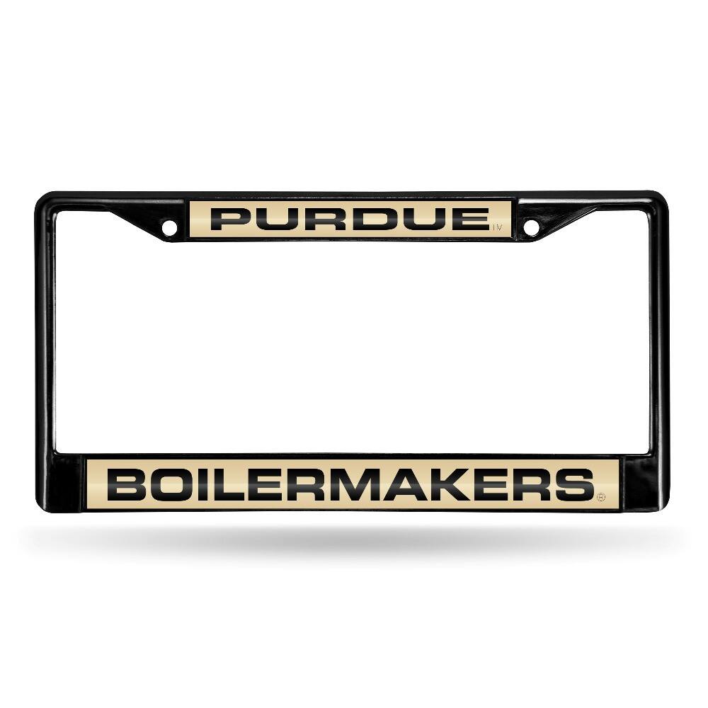 Rico Industries - Purdue Boilermakers Black Metal Laser Cut License Plate Frame - Multi