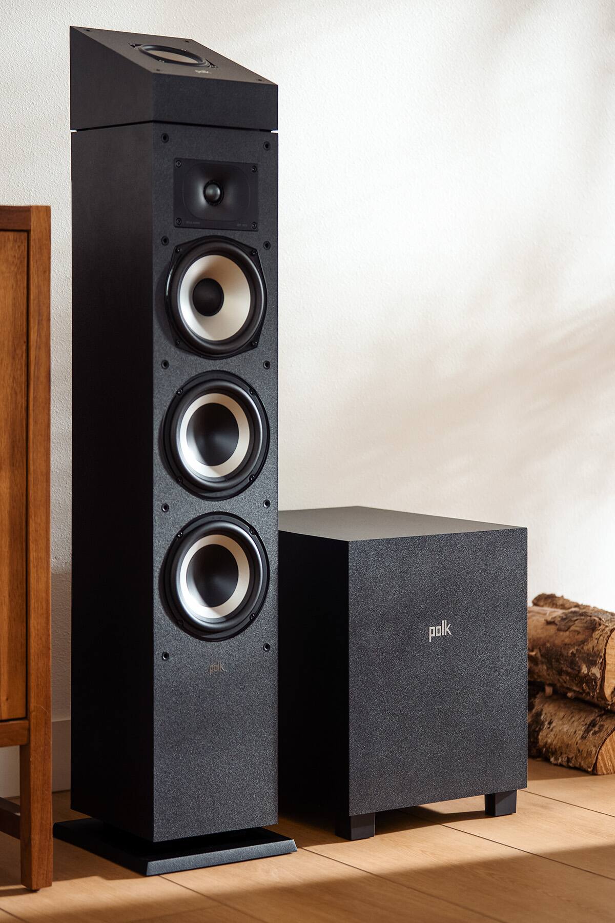 Alt View 12. Polk Audio - Monitor XT10 100W 10" Down Firing Class D Amplification Subwoofer - Black.