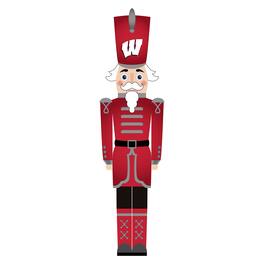 Fan Creations - Wisconsin Badgers 46" Nutcracker Leaner - Multicolor