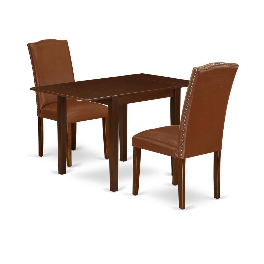 Left. East West Furniture - Dining Room Set Mahogany - Brown.