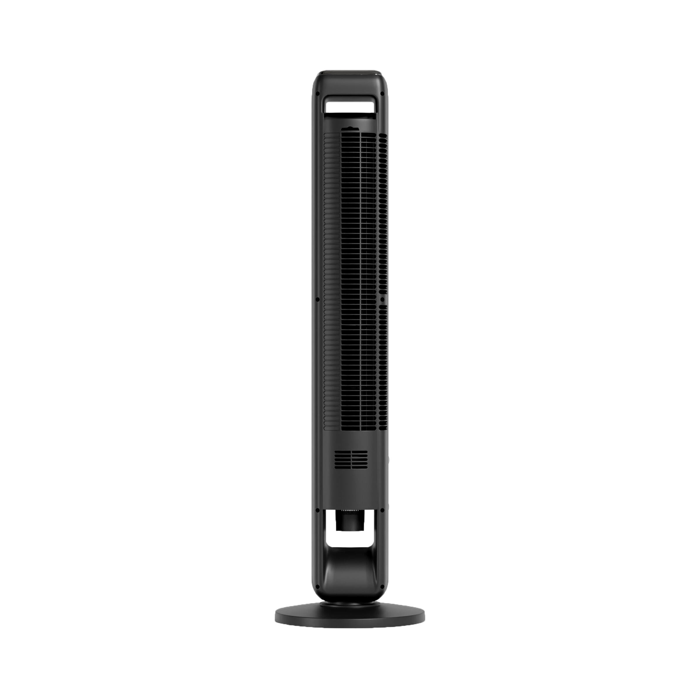 Alt View 3. Emerson - Emerson SmartVoice 42” Tower Fan, 40+ Voice Commands, No APP, No WIFI, Oscillating, 3 Wind Speeds, Timer, Oil Diffuser - Black.