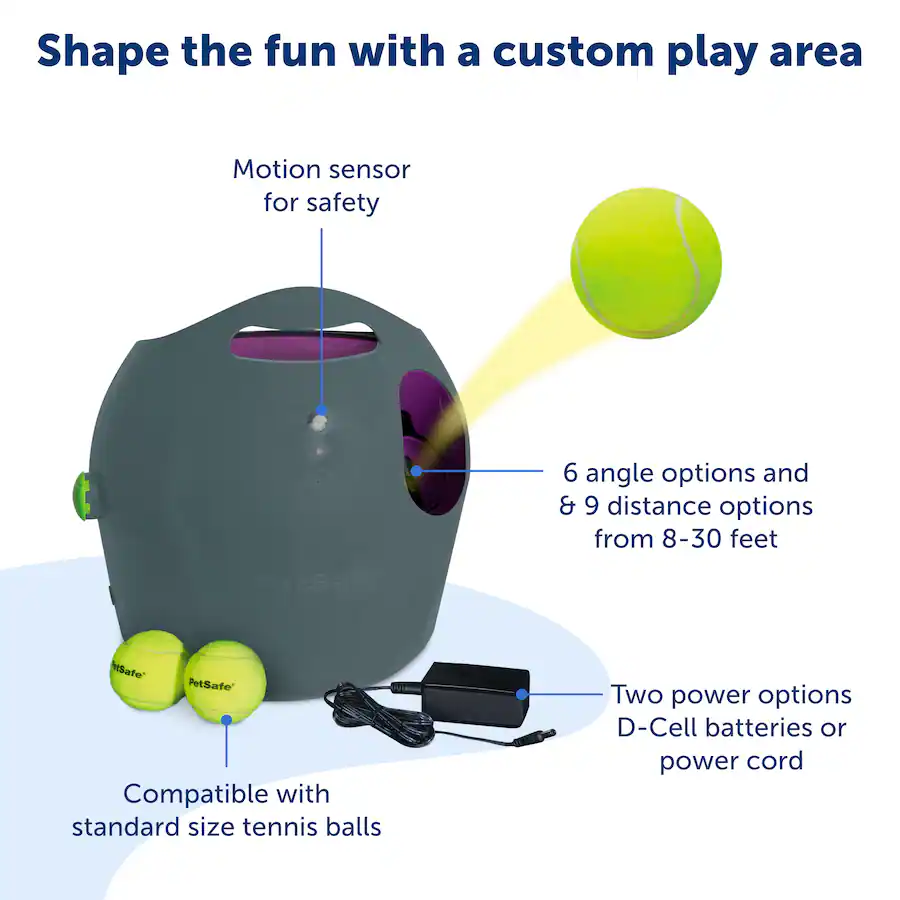 PetSafe Automatic Ball Launcher Interactive Dog Toy Tennis Balls