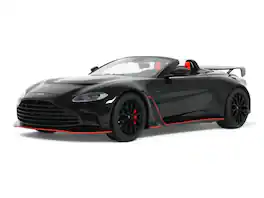2023 Aston Martin V12 Vantage Roadster Onyx Black 1/18 Model Car by GT Spirit