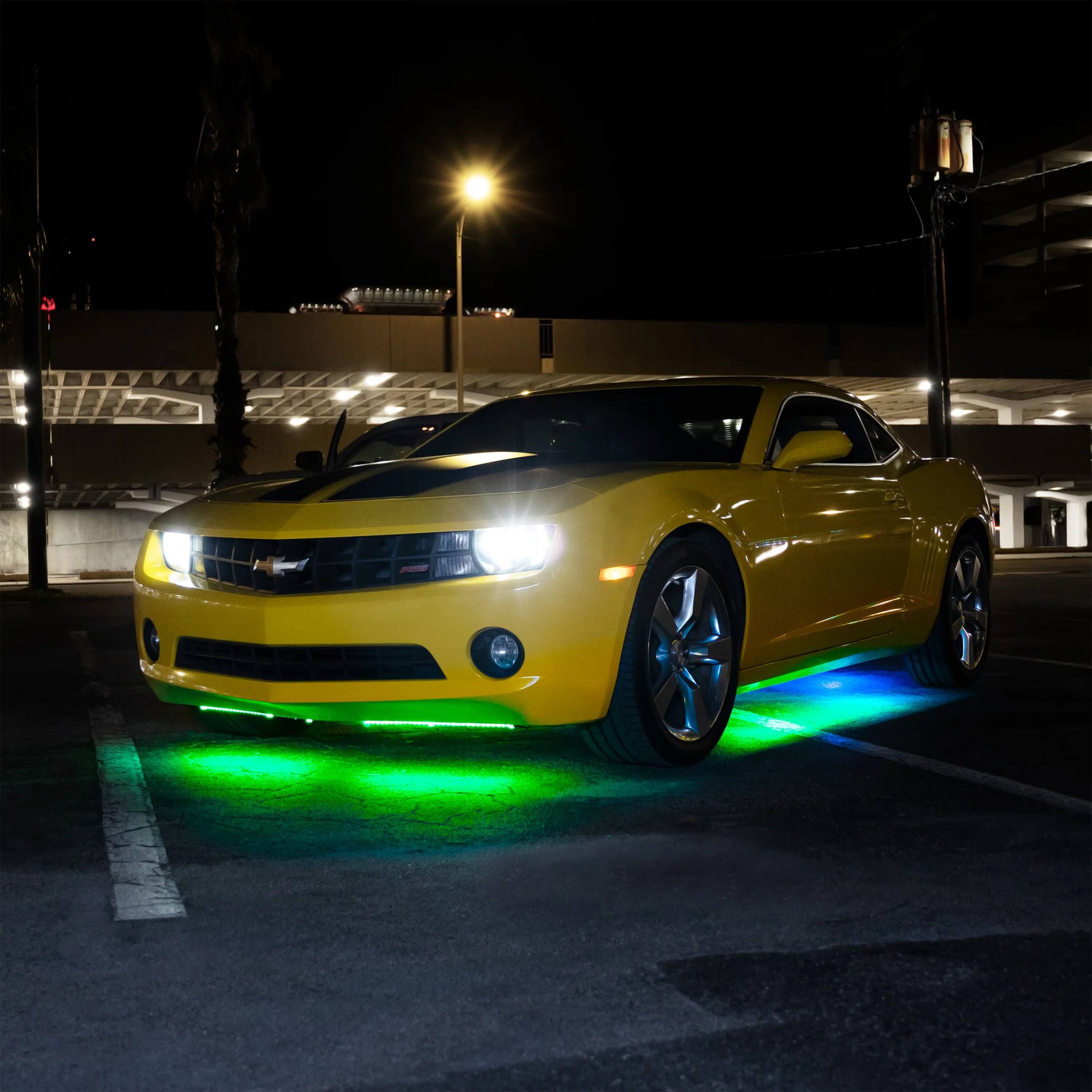 Alt View 13. Race Sport - COLORTRAIL RGBW Underbody LED Light Kit (4-Pack) - Multi.