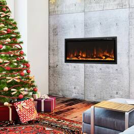 Boyel Living - Electric Fireplace in-Wall Recessed with Remote Control and Adjustable Color and Brightness