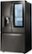 Left Zoom. LG - 23.5 Cu. Ft. French InstaView Door-in-Door Counter-Depth Smart Wi-Fi Enabled Refrigerator - Black stainless steel.