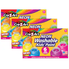 Cra-Z-Art - Washable Neon Paint 6 Colors Per Set 3 Sets