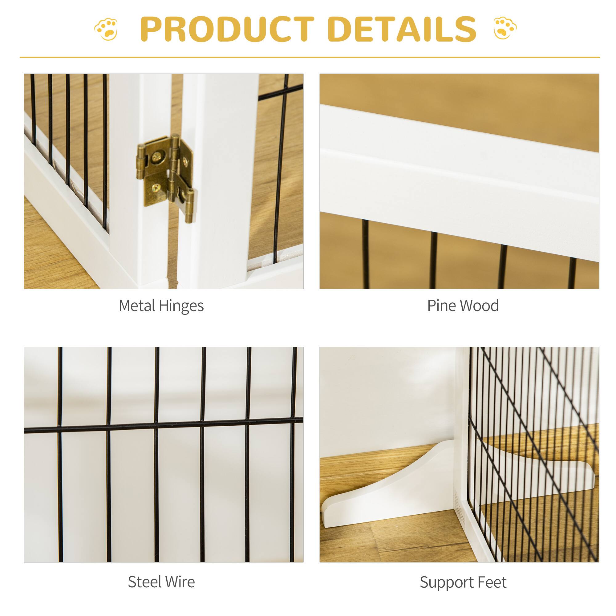 PRODUCT DETAILS

- Metal Hinges
- Pine Wood
- Steel Wire
- Support Feet