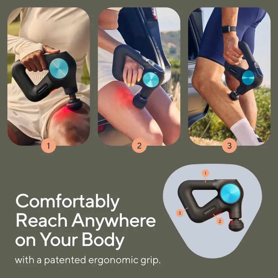 Comfortably Reach Anywhere on Your Body with a patented ergonomic grip.