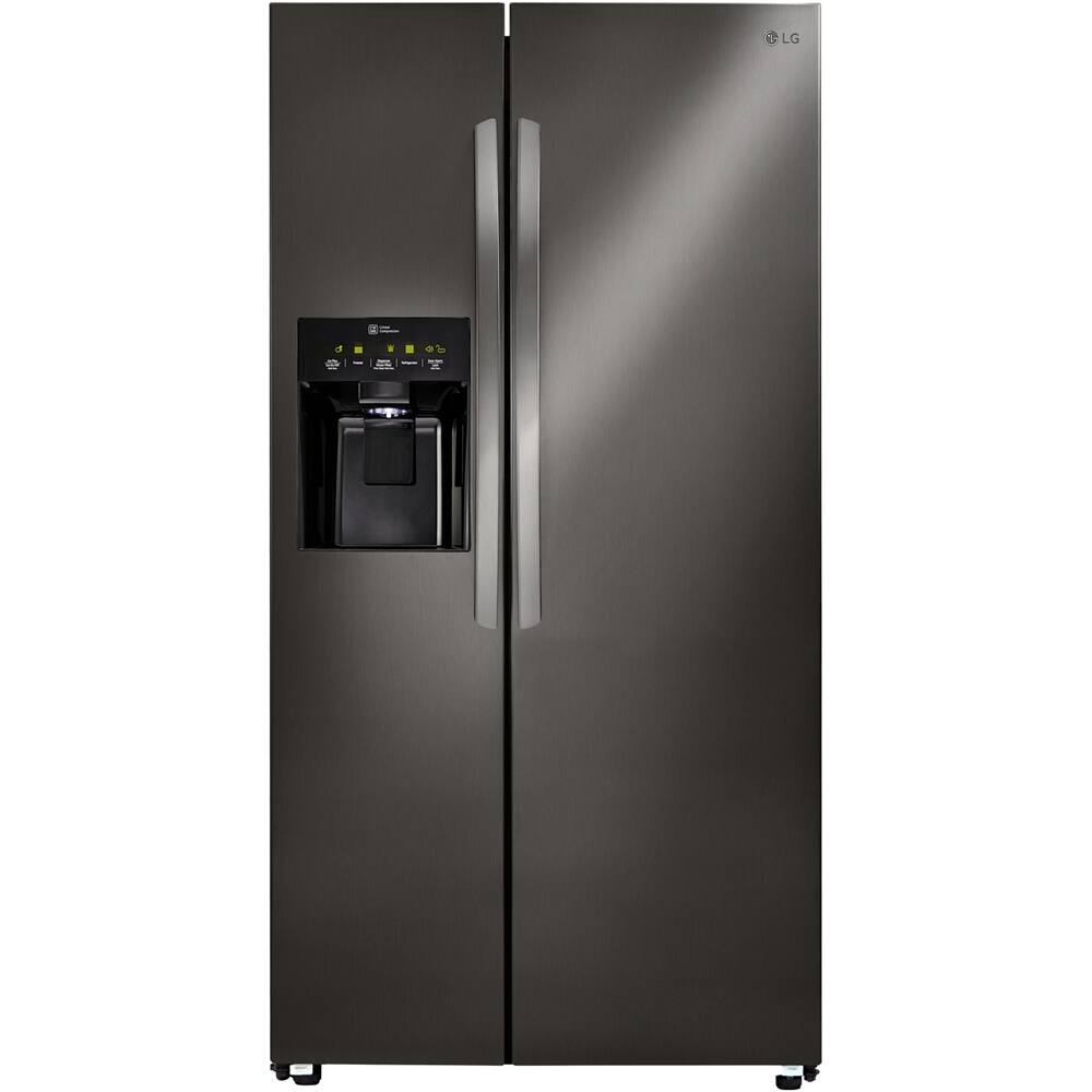 Front. LG - 26.2 Cu. Ft. Side-by-Side Refrigerator.