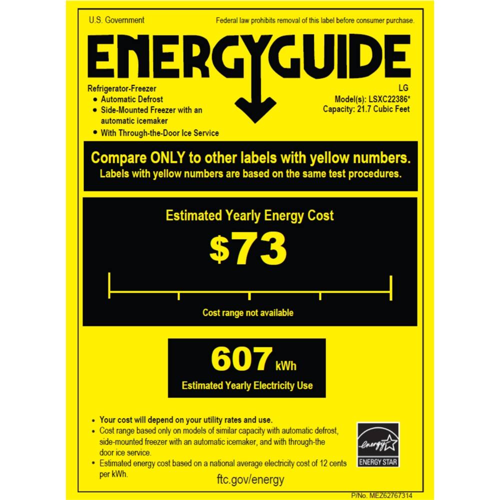 Best Buy LG DoorinDoor 22 cu.ft. SideBySide CounterDepth