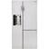 Front. LG - Door-in-Door 22 cu.ft. Side-By-Side Counter-Depth Refrigerator - Stainless steel.