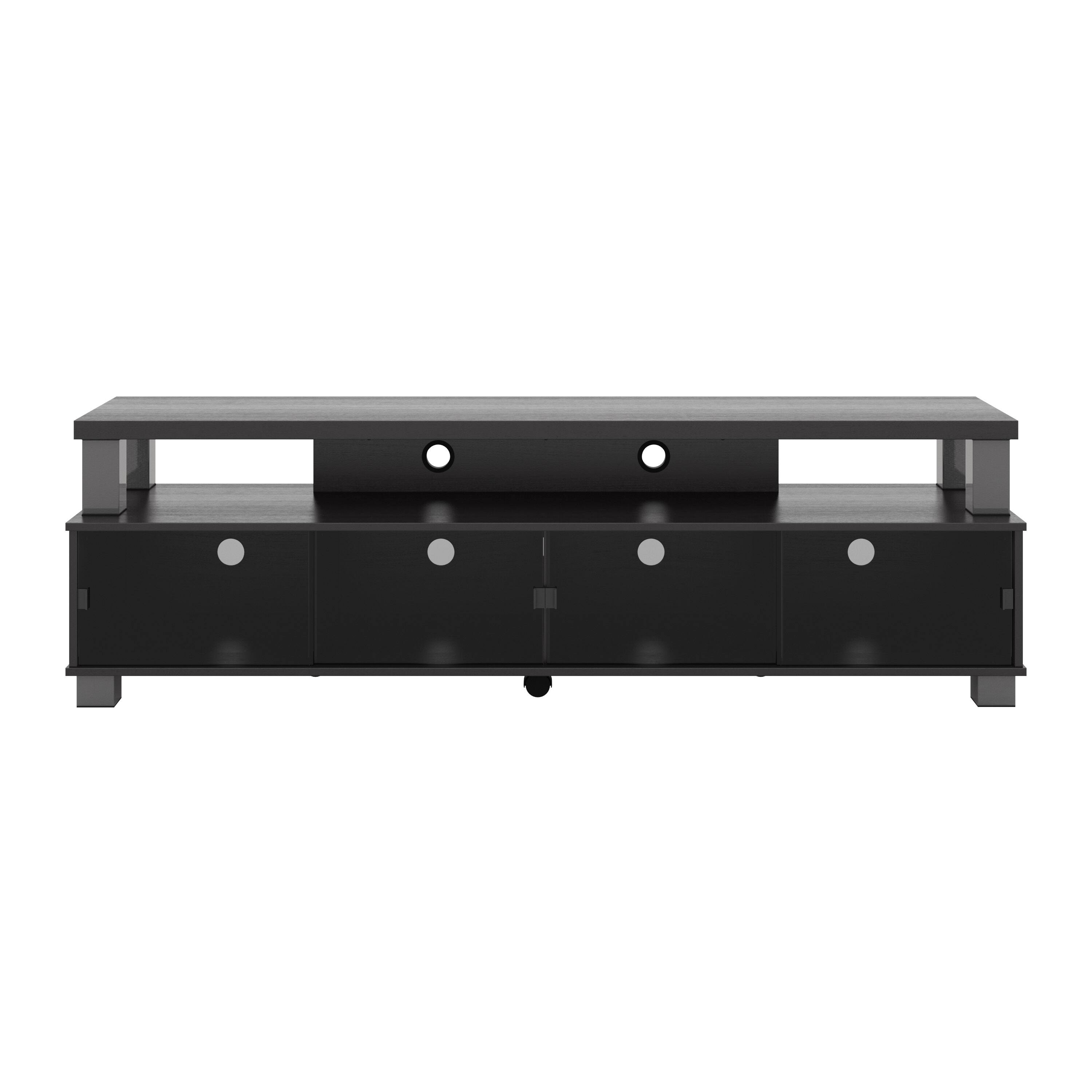 Front. CorLiving - Bromley Ravenwood Wooden TV Stand for Most TVs up to 95" - Ravenwood Black.