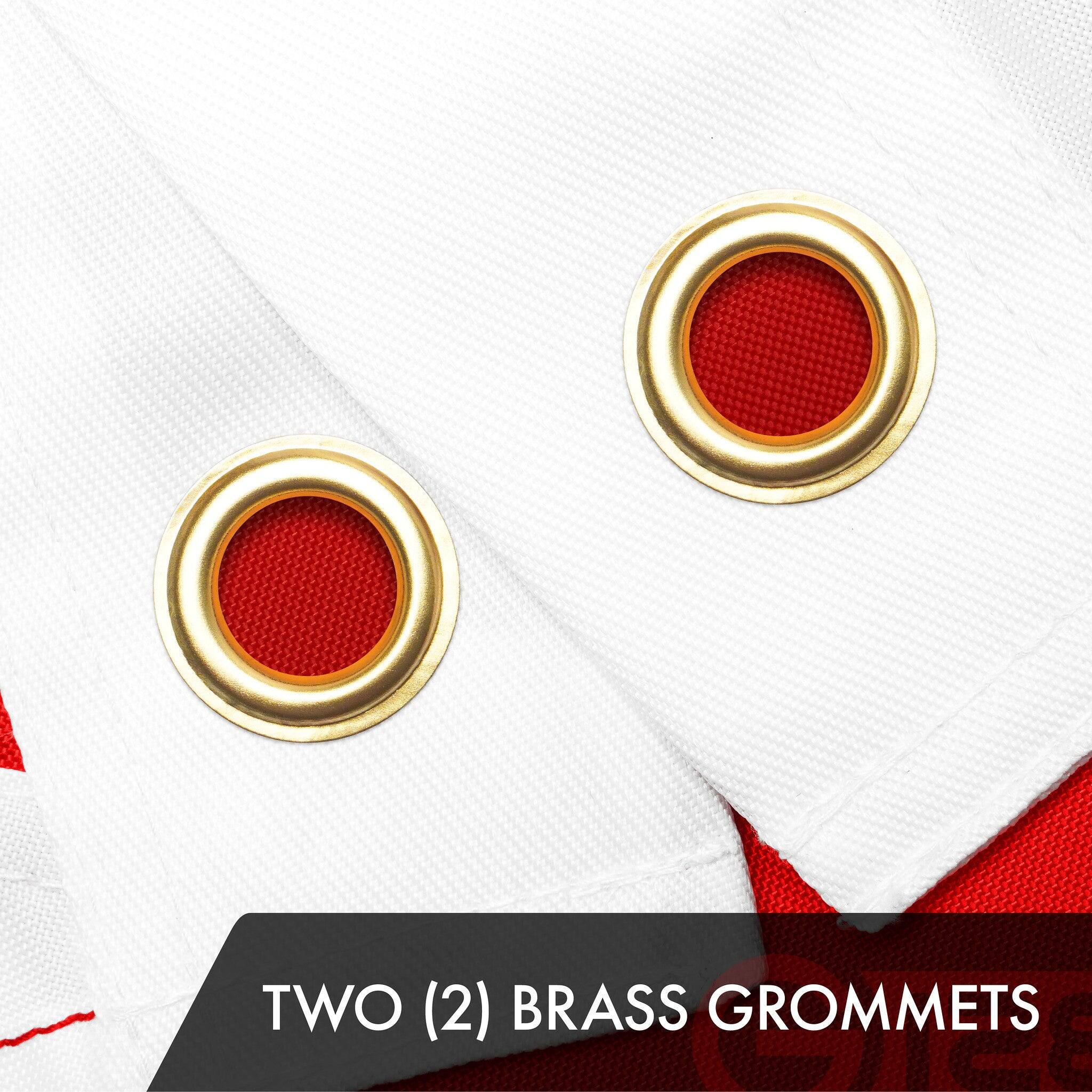 TWO (2) BRASS GROMMETS