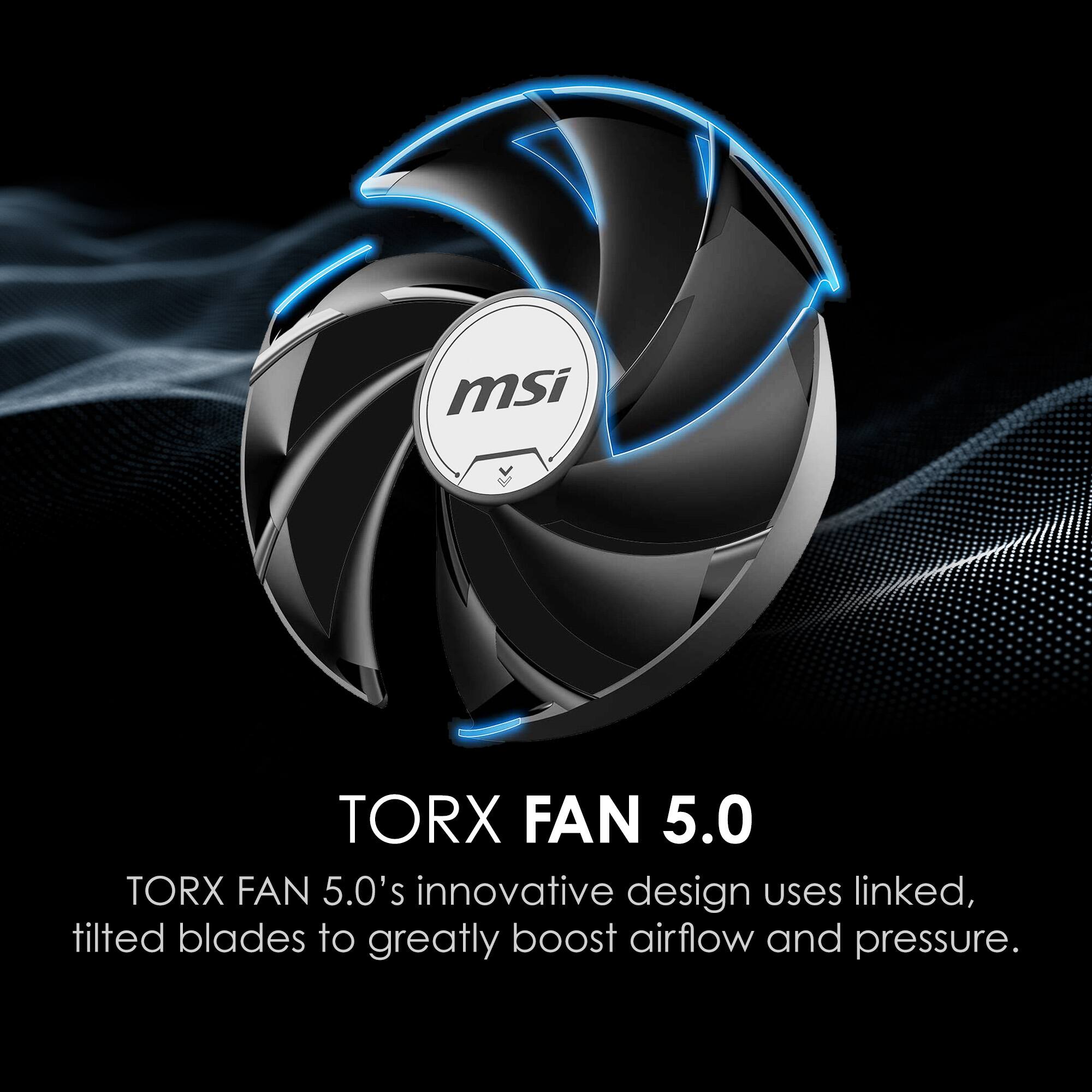 TORX FAN 5.0  
TORX FAN 5.0's innovative design uses linked, tilted blades to greatly boost airflow and pressure.