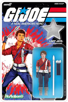 Super7 - G.I. Joe - ReAction+ Wv8 - Lady Jaye (America's 250th Anniversary) - COLLECTIBLES - Multicolor