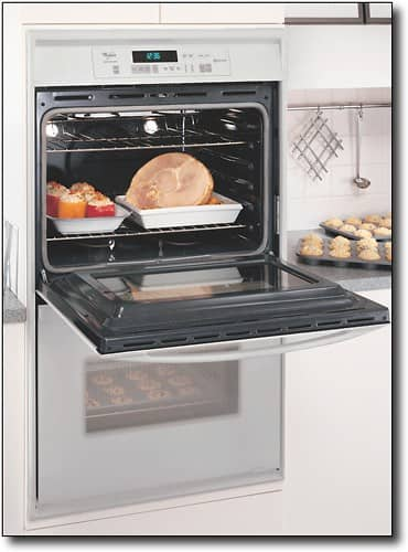 Best Buy: Whirlpool 30" Built-In Double Electric Wall Oven Black-on ...