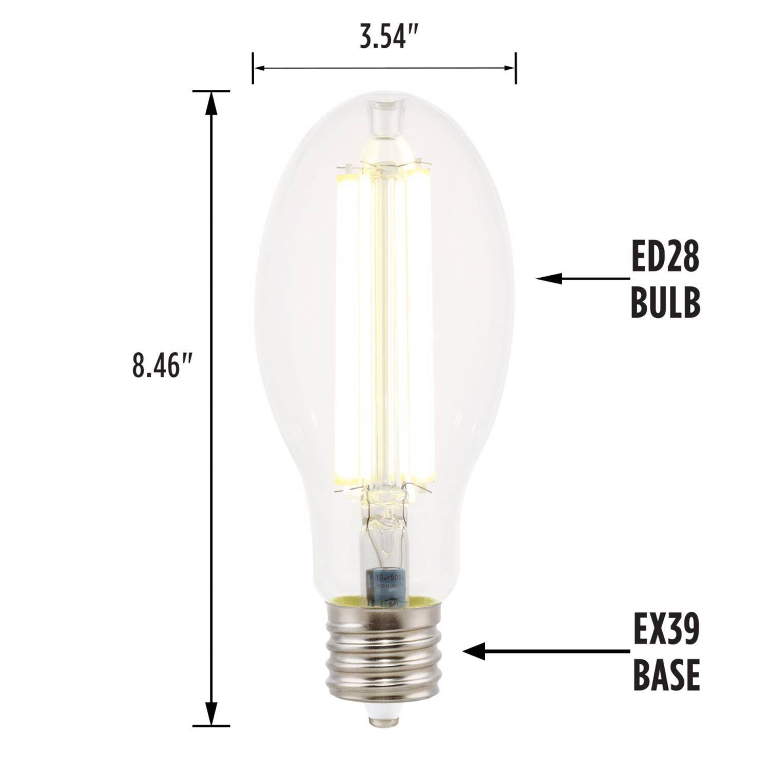 3.54" ED28 BULB  
8.46"  
EX39 BASE