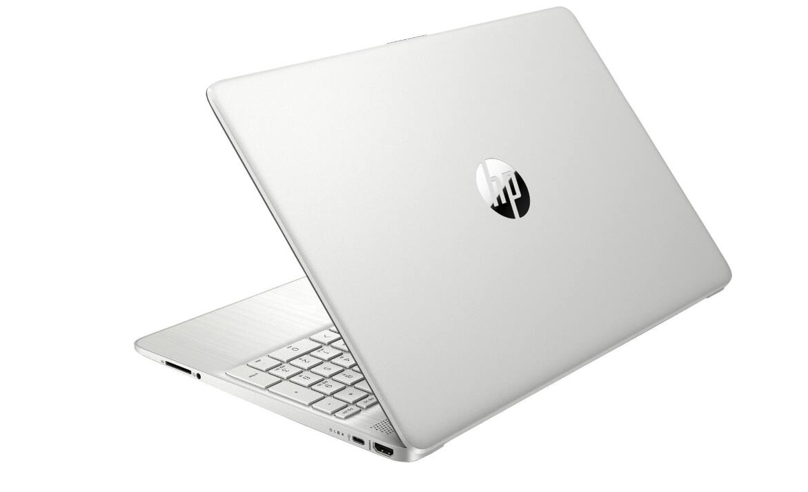 Alt View 2. HP - HP 15.6" Laptop 15-ef1040nr/AMD Athlon Gold 3150U Processor/4G DDR4/256G PCIe/W10 Home in S Mode - silver.