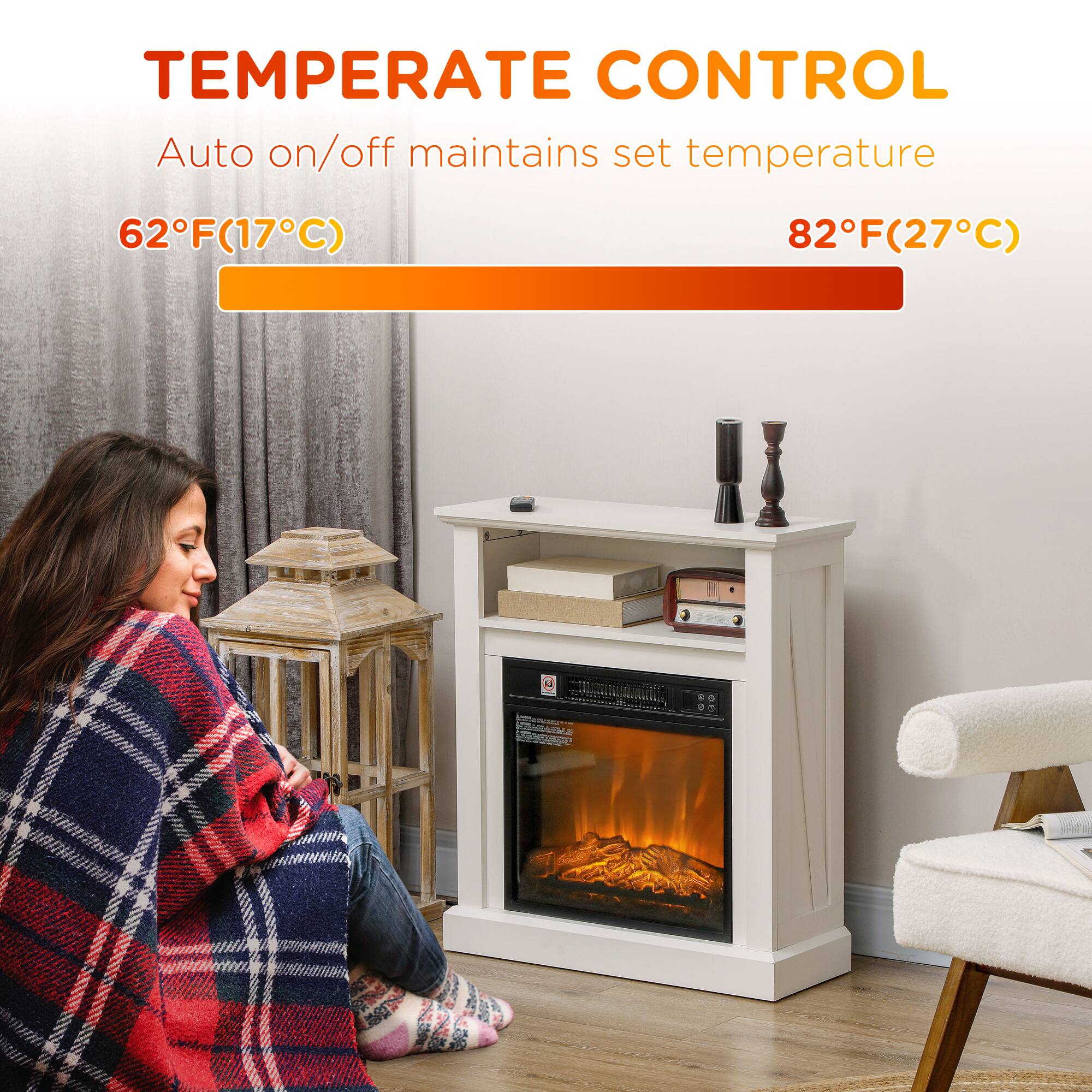 TEMPERATE CONTROL  
Auto on/off maintains set temperature  

62°F (17°C)  
82°F (27°C)