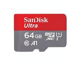 SanDisk - Ultra MicroSDXC UHS-I Card With Adapter For Better Photose And Full HD Video 64 GB Speed Up To 120 MB