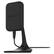 Left. mophie - 5W Wireless Charging Desktop Mount - Black.