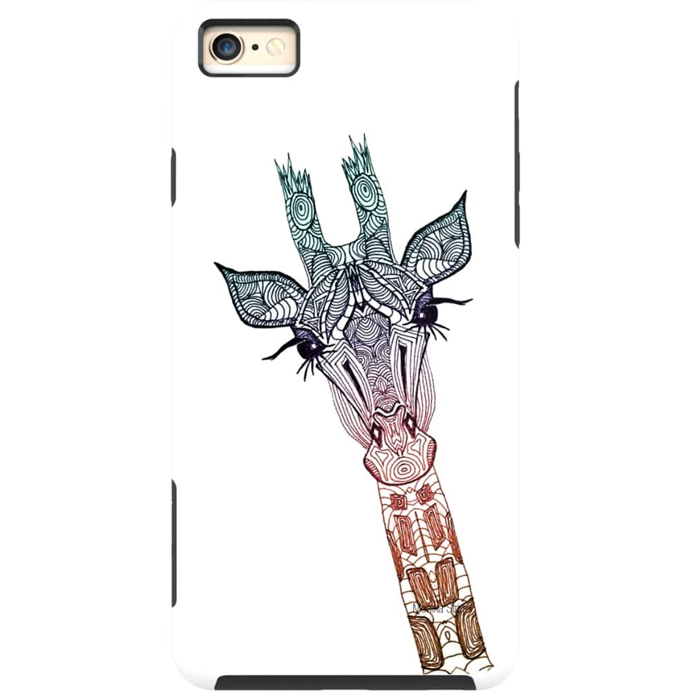 strongfit designers series hard shell case for apple iphone 6 and 6s - giraffe teal by monika strigel strongfit designers series hard shell case for apple iphone 6 and 6s - giraffe teal by monika strigel